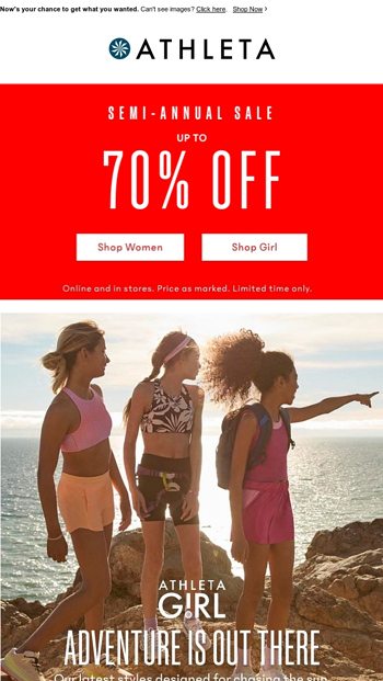 Up to 70 off for you limited time only