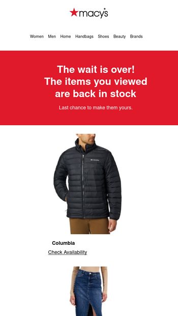 Your items are back in stock shy checkout before they sell out again