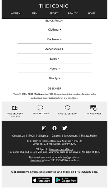 Be first in line to shop 3040 OFF Black Friday 