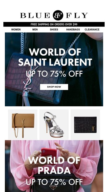 World Of Saint Laurent Prada Balenciaga