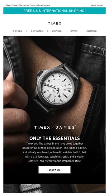 Timex and The James Brand Only the Essentials