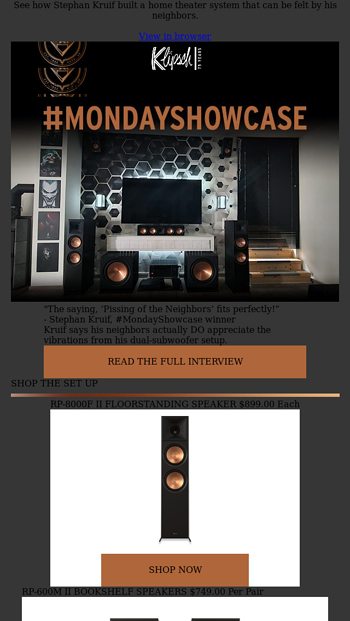 MONDAYSHOWCASE  From Inspiration to Klipsch Bliss