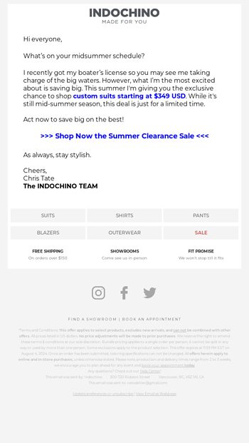 The SUMMER CLEARANCE Sale is LIVE