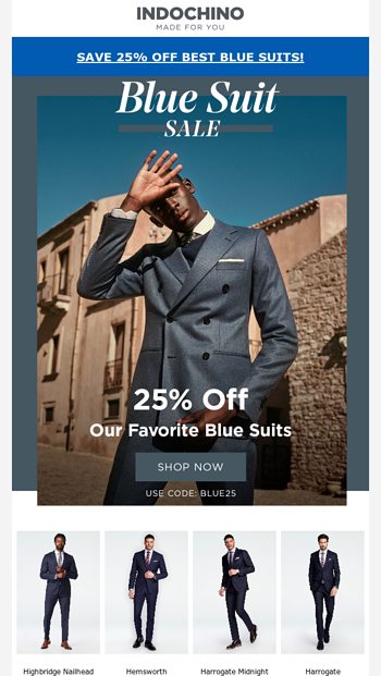 Roses are red violets are blue and so are our favorite suits