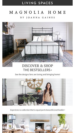 Magnolia Home By Joanna Gaines Top, Magnolia Home Framework Queen Panel Bed By Joanna Gaines