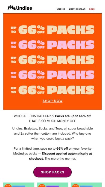 Save on PACKS
