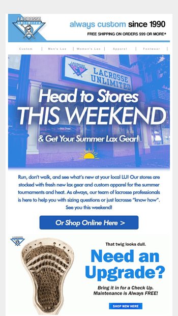 Head To Your Local LU Store This Weekend