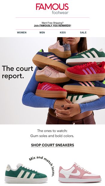 Famous footwear report store