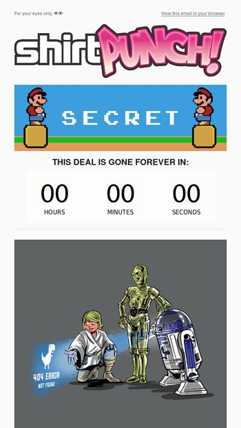 An R2D2 secret sale