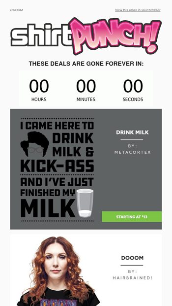 I came here to drink milk and kick