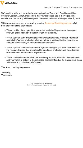 Weve Updated our Terms and Conditions of Use