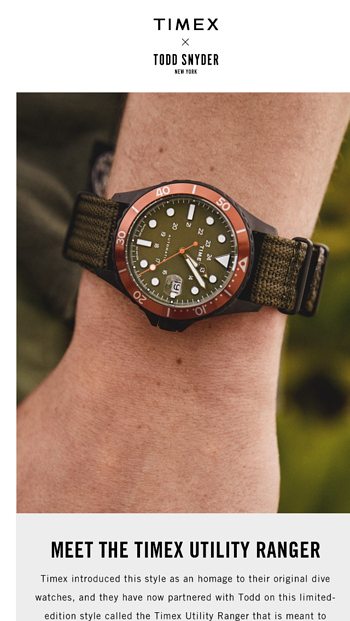 JUST IN The New Timex Utility Ranger