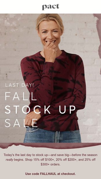 Last day to save BIG