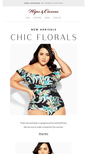 Chic Floral Swimwear