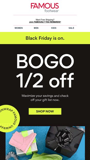 Famous footwear black friday deals online