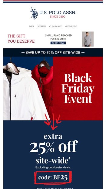 Don t Sleep on These Deals 25 Off Site Wide U.S. Polo Assn. Email Archive