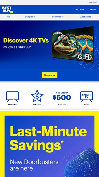 Get 4K TVs as low as 149