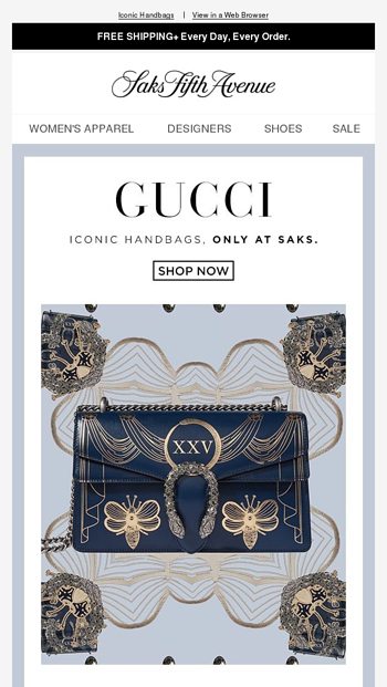 saks fifth avenue gucci handbags