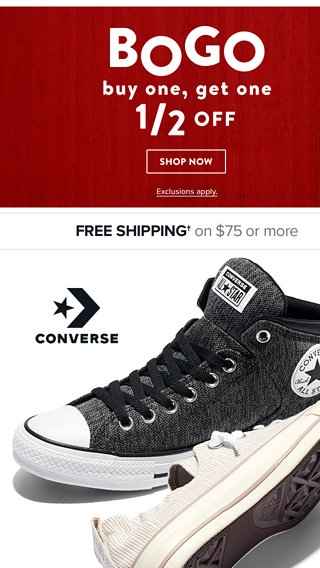 famous footwear converse