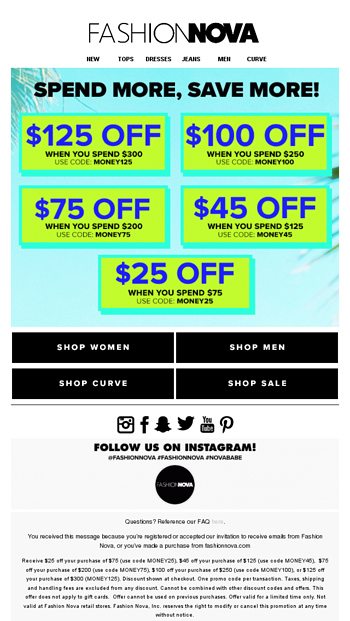 Fashion store nova sale