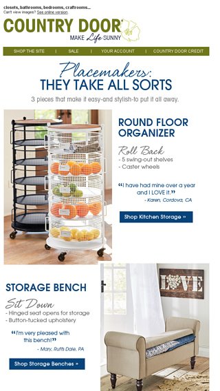 Here Are 3 Storage Ideas For Country Door Email Archive