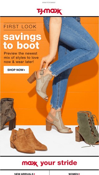 look at boots! - T.J.Maxx Email Archive