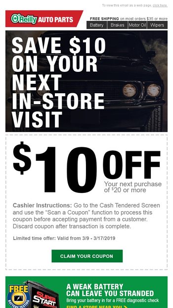 In Store Coupon Want 10 Off Your Purchase O Rewards Email Archive