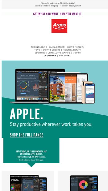 Apple. Stay productive wherever work takes you.... - Argos Email Archive