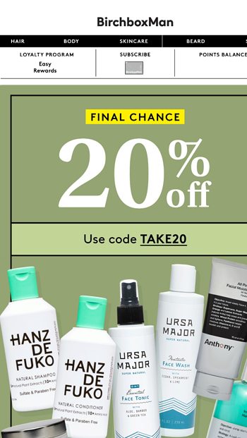  Last Chance For 20 off Anthony Hanz de Fuko and Ursa Major 