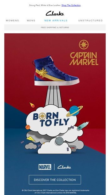 clarks captain marvel shoes