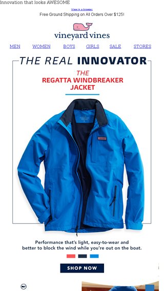 vineyard vines regatta windbreaker jacket