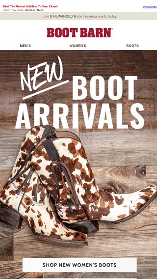 Say Hello To New Boots Boot Barn Email Archive