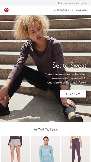 lululemon set to sweat long sleeve