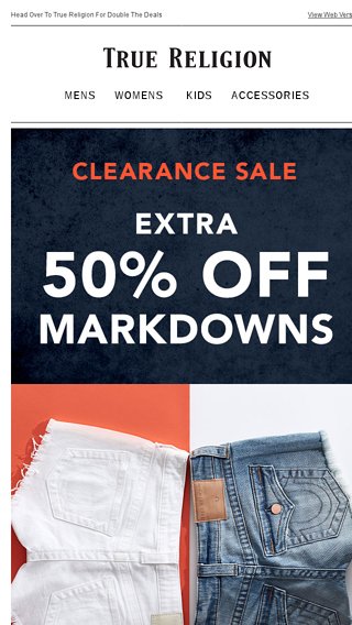 true religion clearance sale