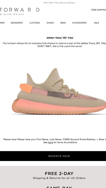 adidas yeezy email