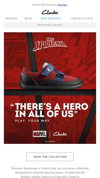 clarks spiderman shoes
