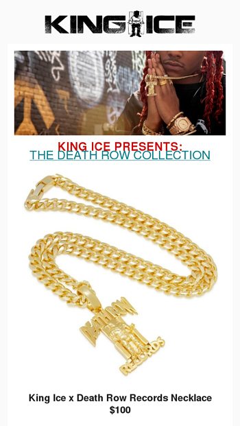 905432 king ice death row chains