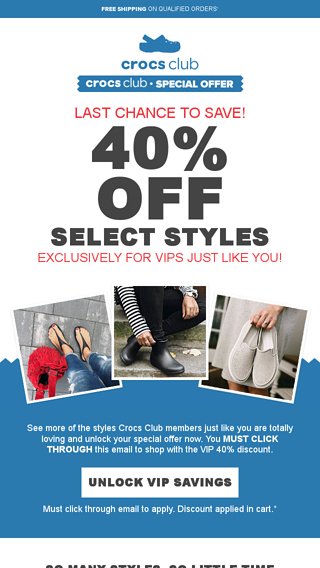 crocs club discount