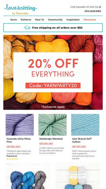 Free Patterns 20 Off All The Yarns Almost